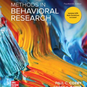 Methods in Behavioral Research 14th Edition