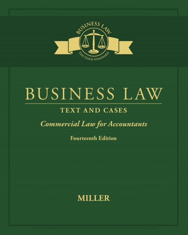 Business Law Text and Cases Commercial Law for Accountants